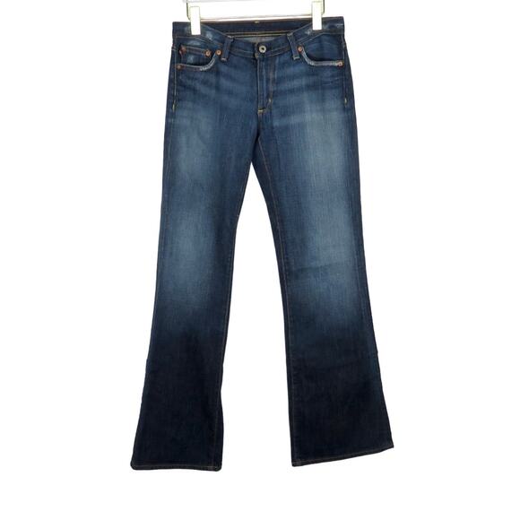 90s Vintage Ralph Lauren Polo Low Rise Dark Wash Bootcut Flared Jeans 30" Retro - Picture 4 of 8